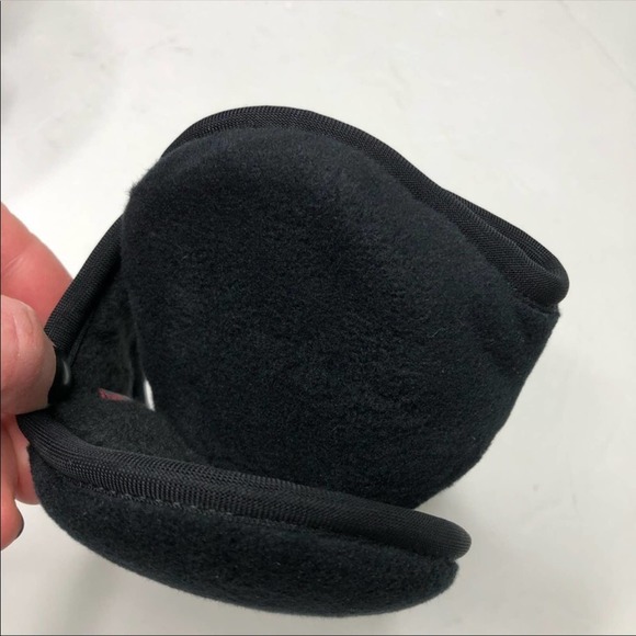 180s NEW Men Tec Fleece Behind The Head Ear Warmer Black One Size Winter Snow - Picture 9 of 13